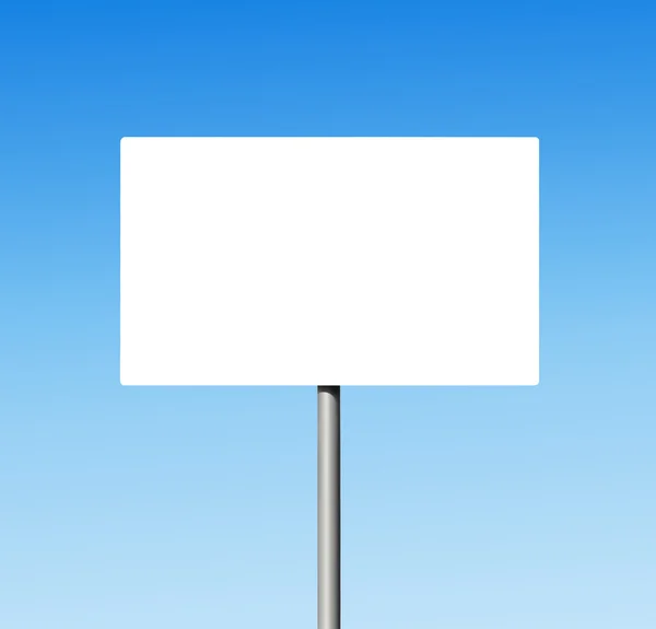 Пустой дорожный знак или баннер для наружной рекламы — стоковое фото