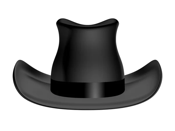 Black hat on a white background — Stock Photo, Image