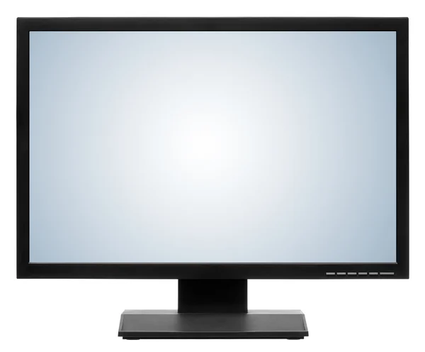 Computer display or lcd tv on white background — Stock Photo, Image