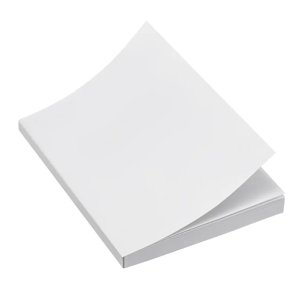 Beyaz arkaplan üzerine boş kitap kapağı