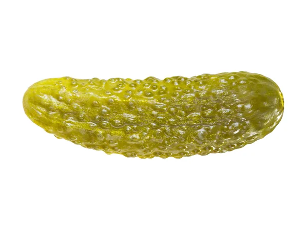 Pepino marinado isolado em branco — Fotografia de Stock