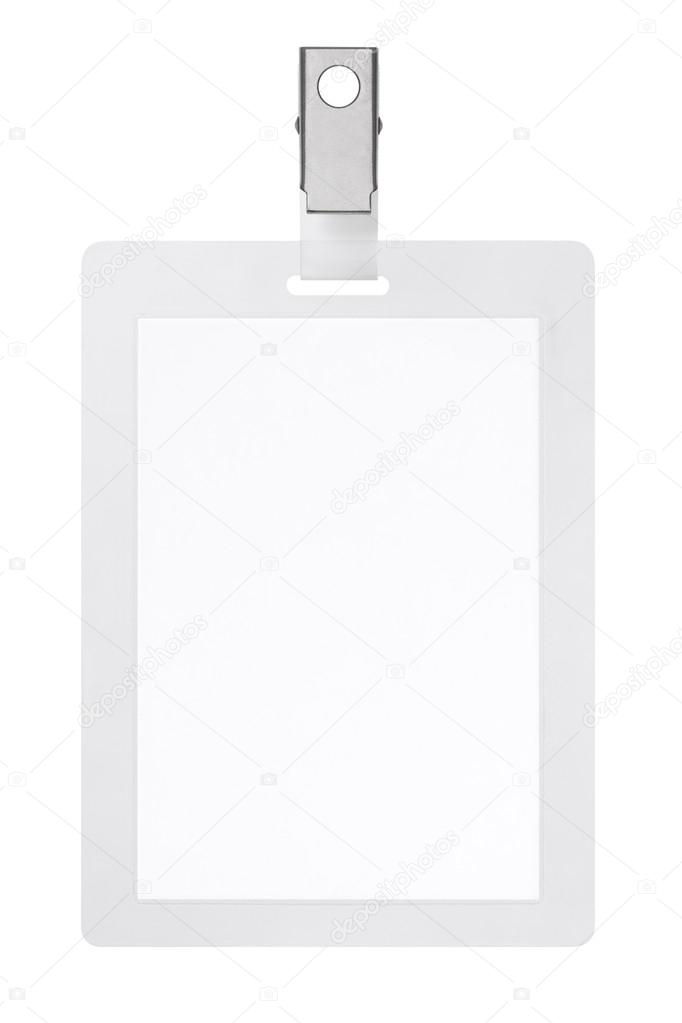 Blank badge isolated on white background