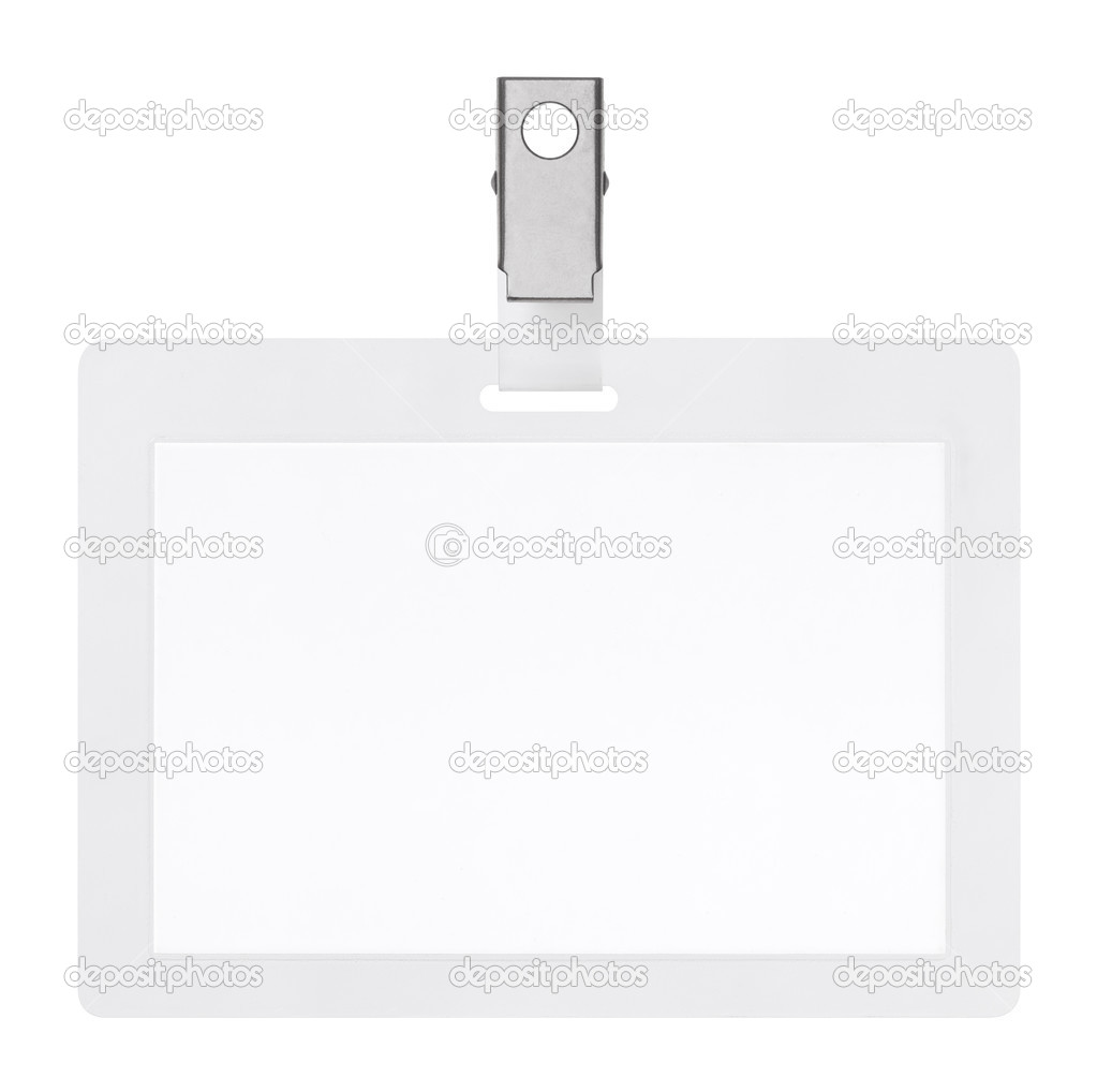 Blank badge isolated on white background