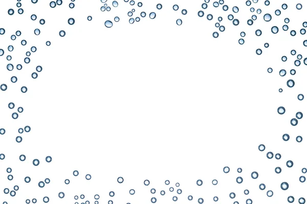 Burbujas de agua con un campo para texto —  Fotos de Stock