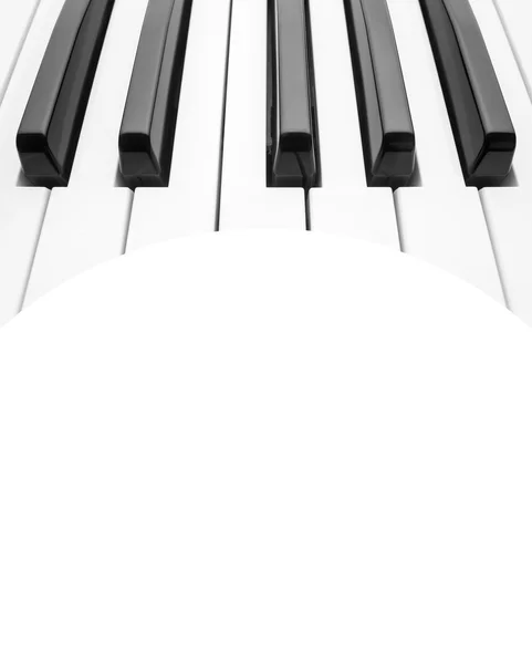 Piano keyboard. Abstract background with a field for text. — Stock Photo, Image