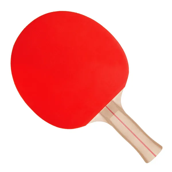 Racchetta da ping-pong su sfondo bianco — Foto Stock