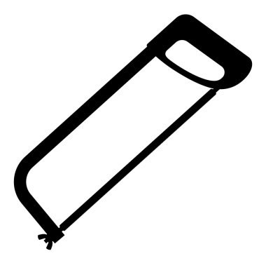 demir testeresi, siluet vektör