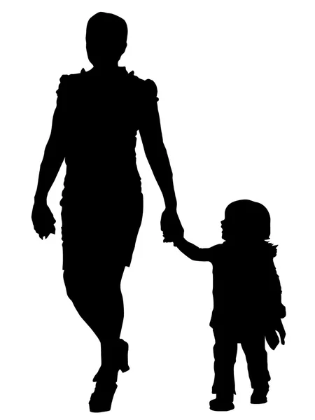 Vecteur Mère et bébé — Image vectorielle