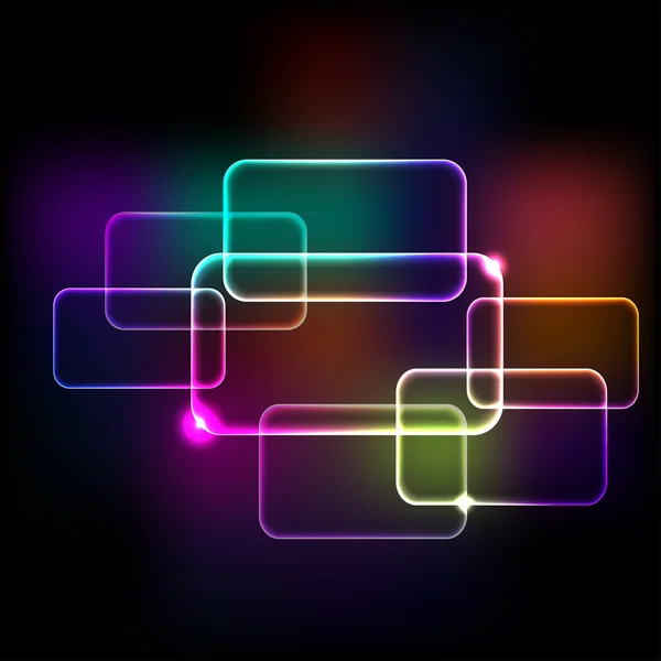 Abstrakter Hintergrund mit regenbogenfarbenen Quadraten. eps10 — Stockvektor