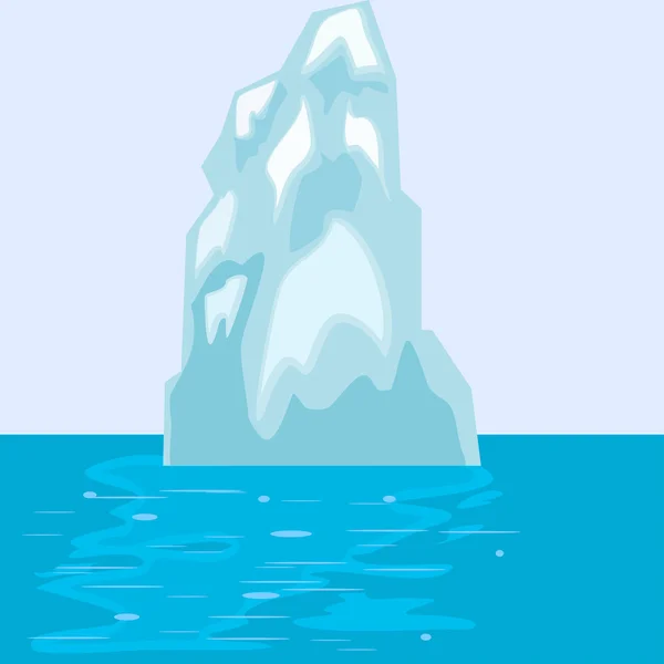 Iceberg dans la mer. eps10 — Image vectorielle