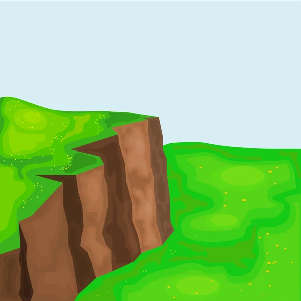 Ландшафт со скалами и лугами. eps10 — стоковый вектор