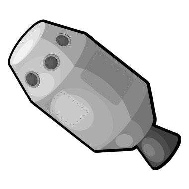 çizgi film uzay gemisi. eps10