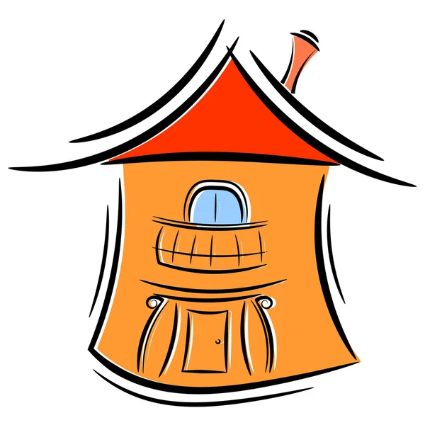 Cartoon little house. eps10 — Stock Vector