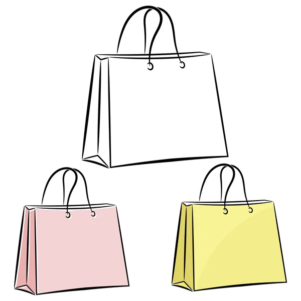Women's handbag for shopping. eps10 — Stock Vector