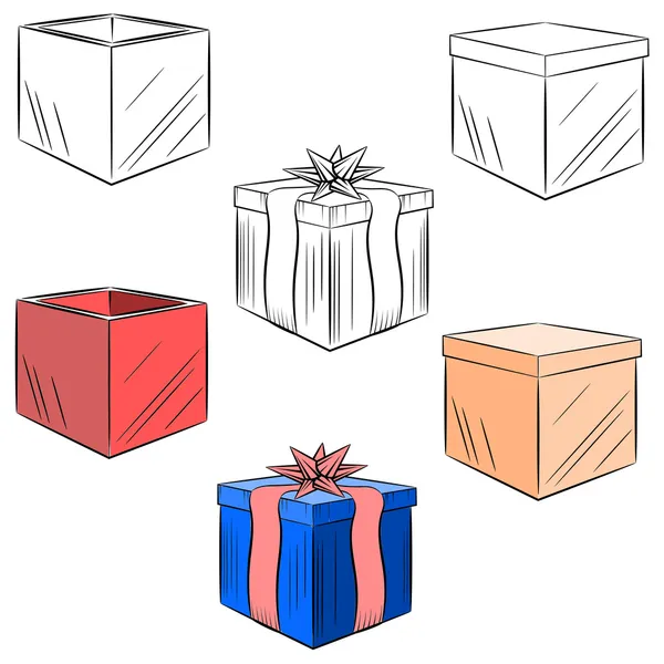 Dibujos animados conjunto de regalos. eps10 — Vector de stock