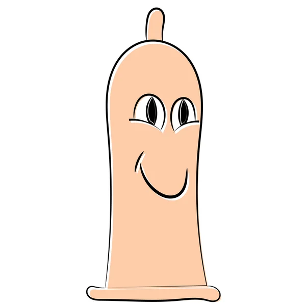 Preservativo dos desenhos animados. eps10 —  Vetores de Stock