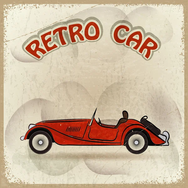 Coche retro — Vector de stock