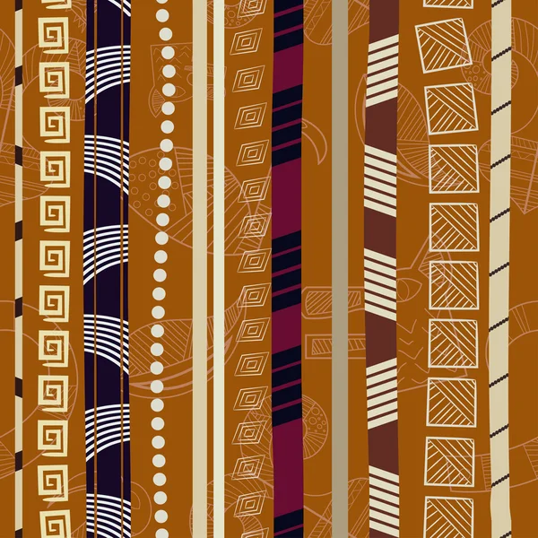 Tribal Textura inconsútil colorida — Vector de stock