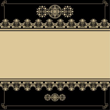 Antika tasarım elementlerine sahip eski arkaplan