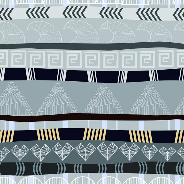 Бесшовная текстура с традиционным африканским рисунком
