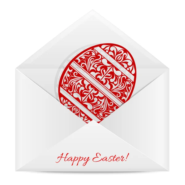 Paper envelope with a symbol of Easter — Stock Vector
