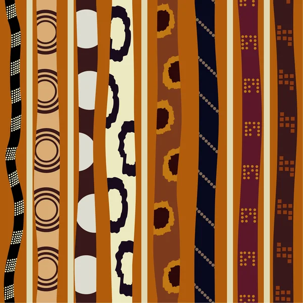 Patrón sin costura con elementos tribales animales — Archivo Imágenes Vectoriales