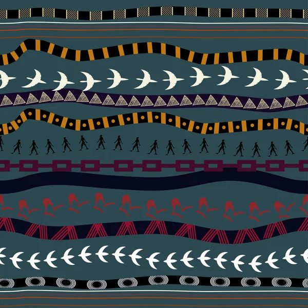 Textura tribal sin costuras — Archivo Imágenes Vectoriales