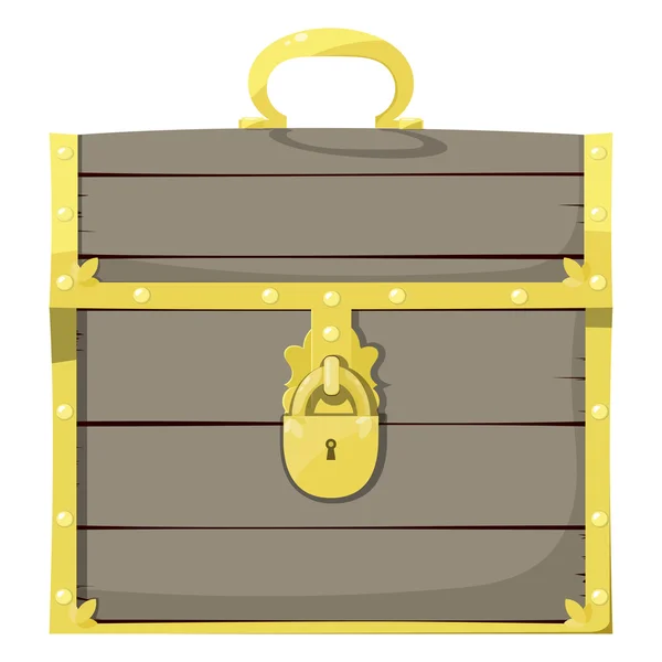 Closed pirate chest — Stock Vector