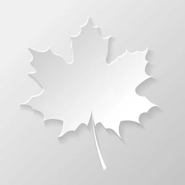 抽象的な紙のカエデの葉 — ストックベクタ