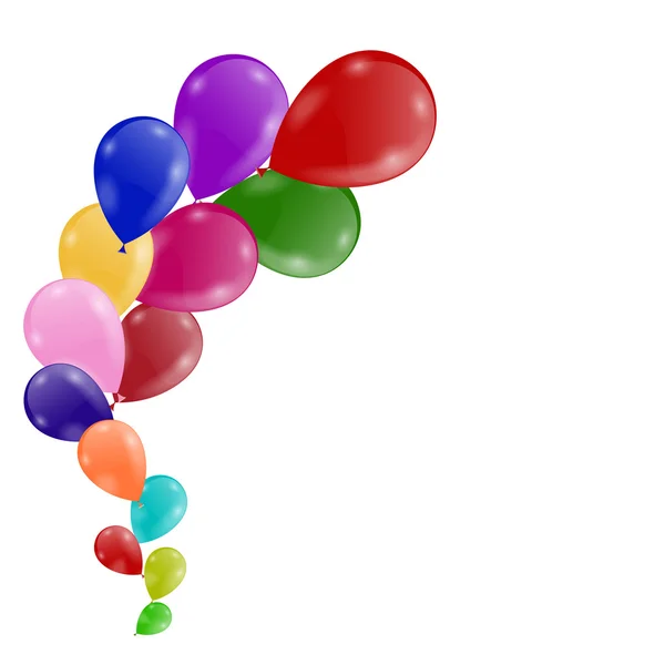 Bündel Luftballons — Stockvektor