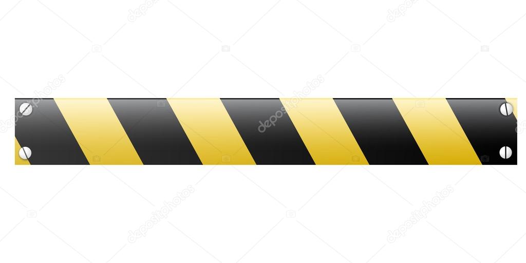 Abstract black and yellow restrictive barrier