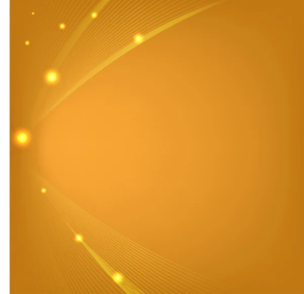 Fond orange abstrait avec maille et lueurs — Image vectorielle