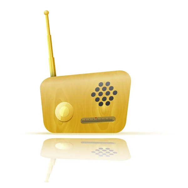 Icona Retro Radio App — Vettoriale Stock