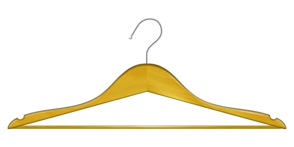 Wooden Hanger — Stock Vector