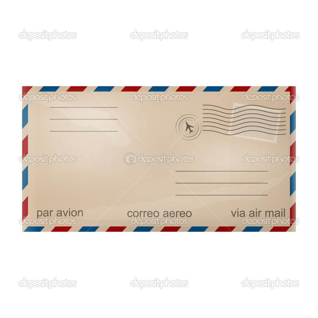 Old airmail envelope