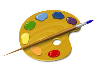 Fırçalı ahşap palet