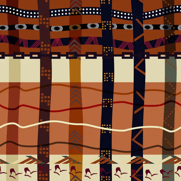 Textura tribal sin costuras — Vector de stock