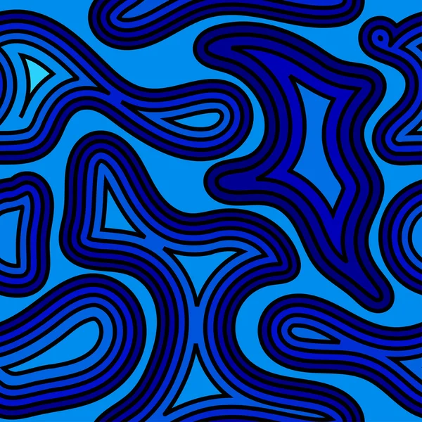 海の波とのシームレスなパターン — ストックベクタ