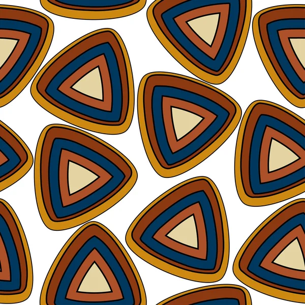 三角形要素とのシームレスなパターン — ストックベクタ