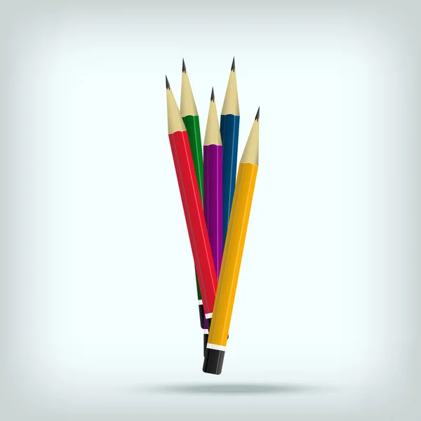 Set of pencils — Stock Vector
