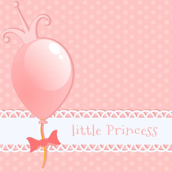 Fondo pequeña princesa — Vector de stock