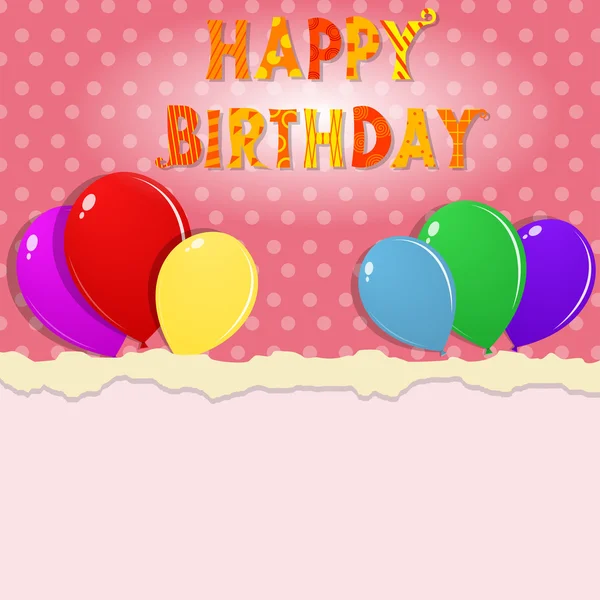 Happy Birthday banner — Stock Vector