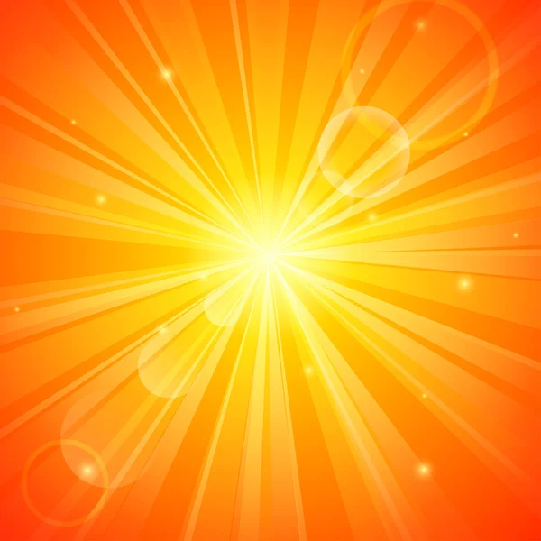 橙色阳光背景摘要 — 图库矢量图片
