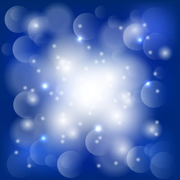 Αφηρημένη μπλε φόντο με φώτα — Διανυσματικό Αρχείο