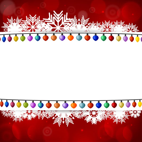 Fundo abstrato com luzes de Natal — Vetor de Stock