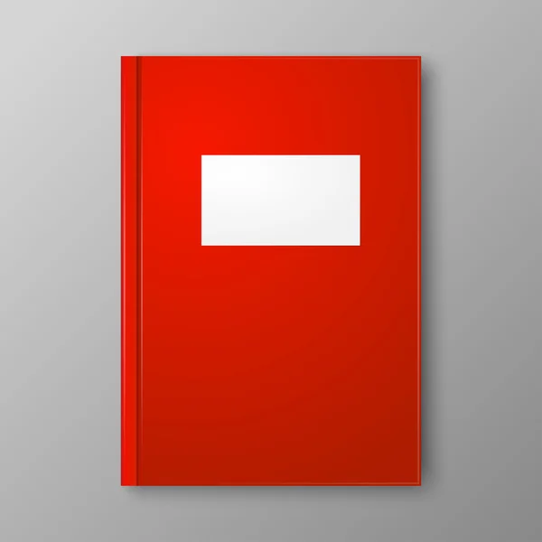 Red Book on gray background — Stock Photo, Image