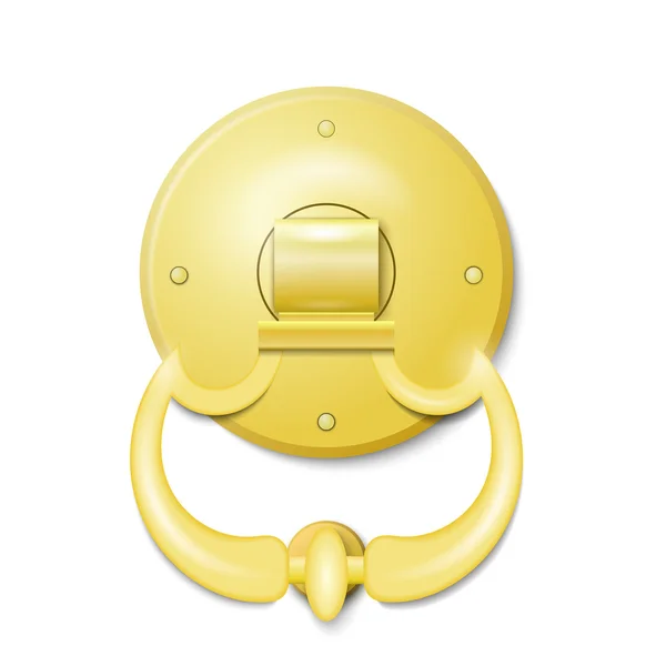 Golden Door Knocker — Stockfoto