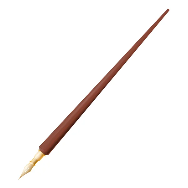 Фонтанна ручка на білому тлі — стоковий вектор