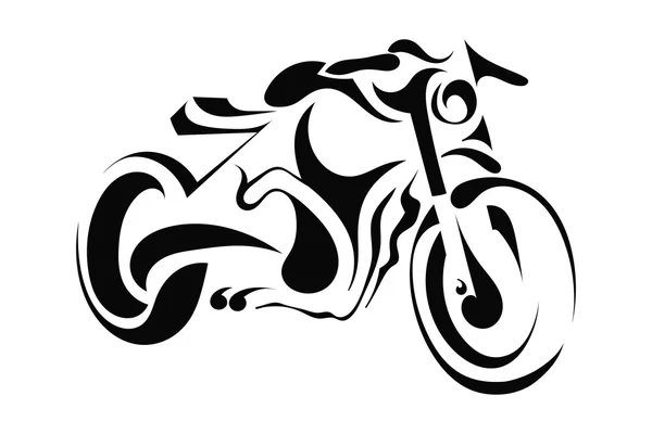 Moto sobre fondo blanco — Vector de stock