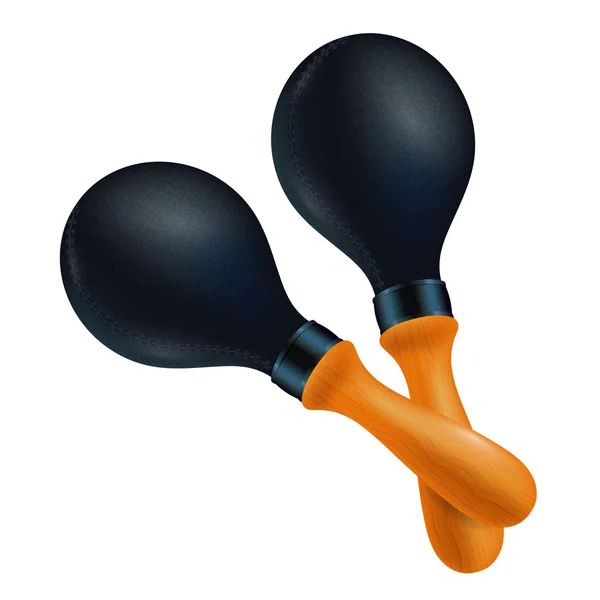 Maracas sur fond blanc — Image vectorielle